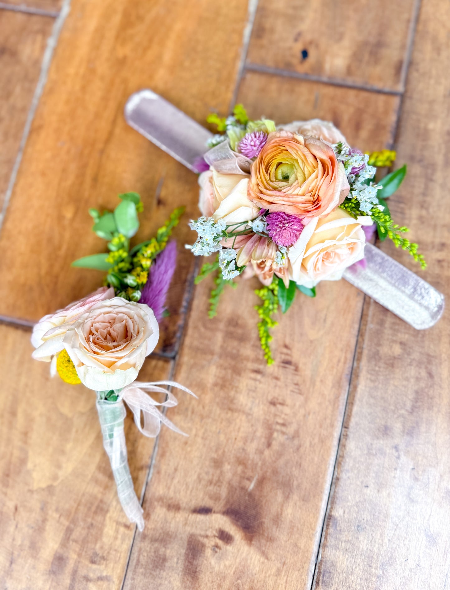 Matching Boutonnière & Corsage Set