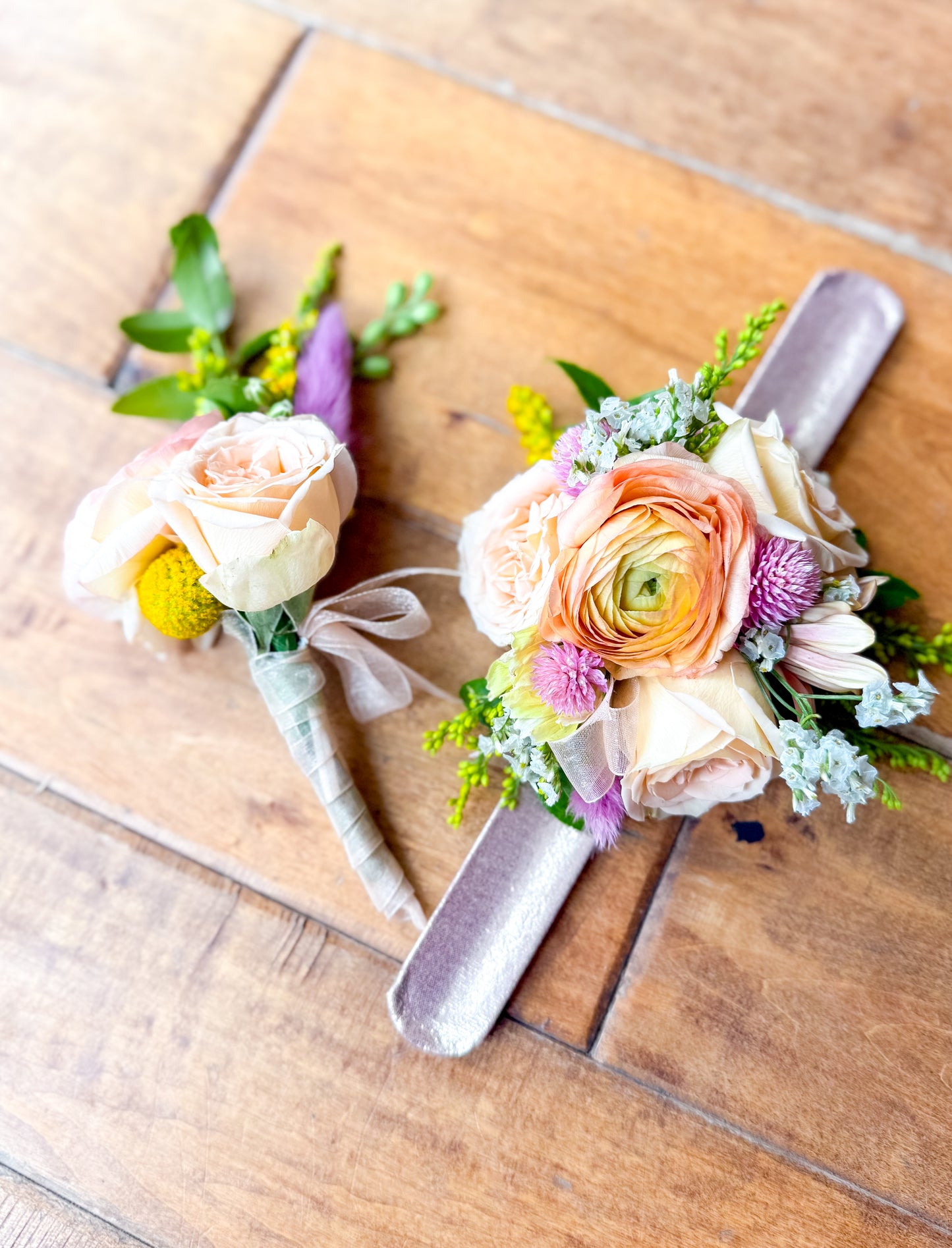 Matching Boutonnière & Corsage Set