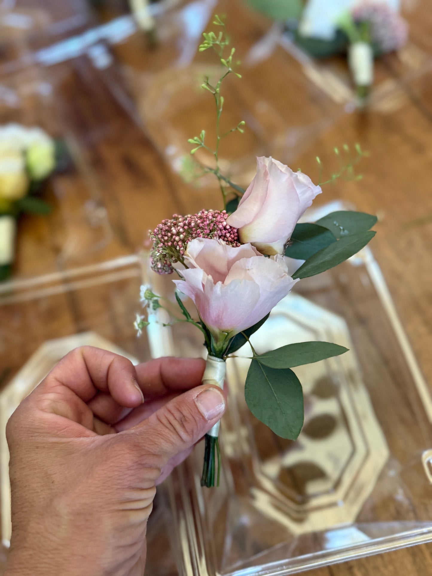 Matching Boutonnière & Corsage Set